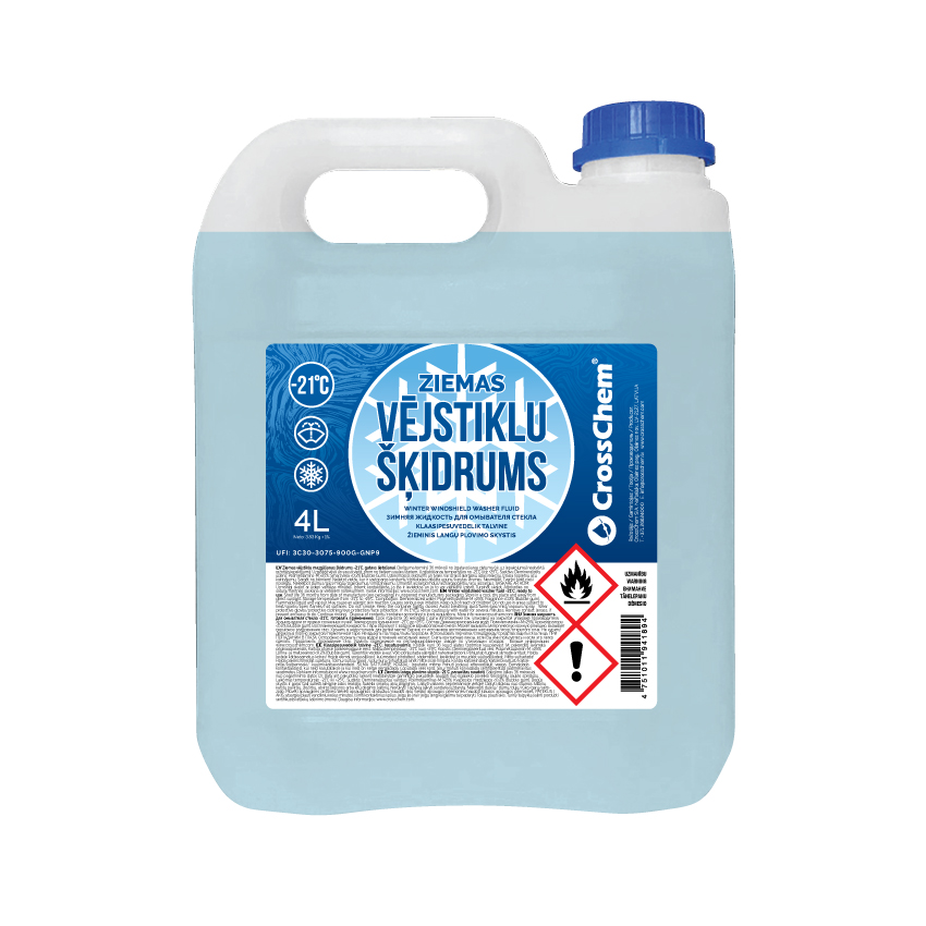 CrossChem Winter windshield washer fluid -21°C ETA 4L - CrossChem Market