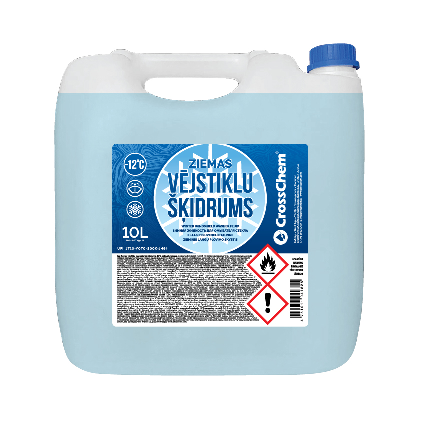 CrossChem Winter windshield washer fluid -12°C ETA 10L (72 pcs on pallet) -  CrossChem Market